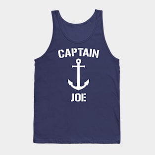 Nautical Captain Joe Personalized Boat Anchor Tank Top